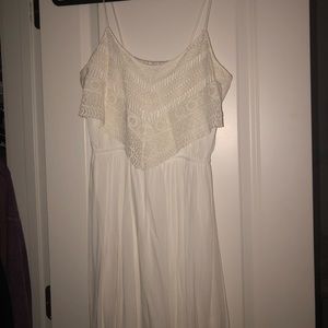 Only worn twice, white maxi dress